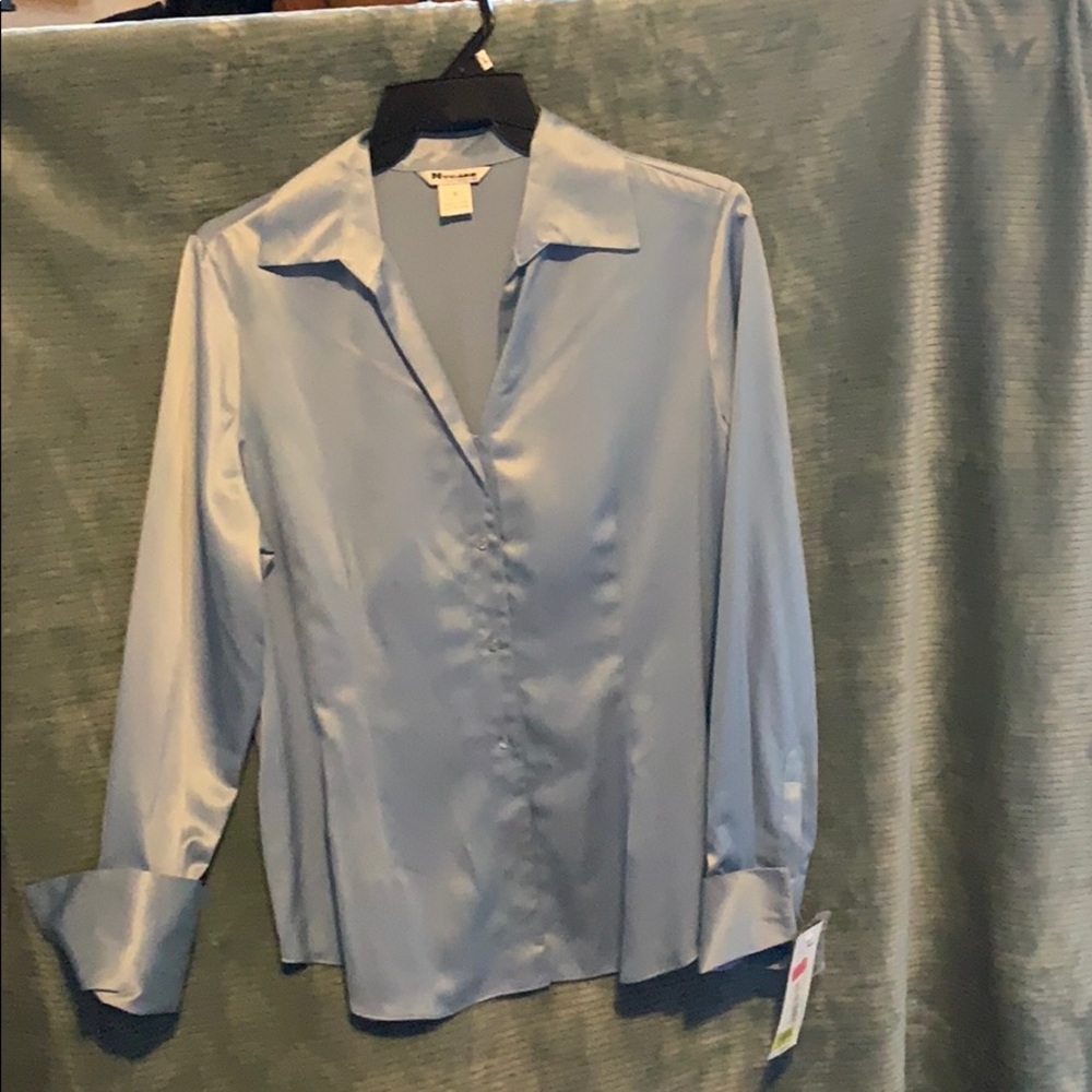 Light blue blouse